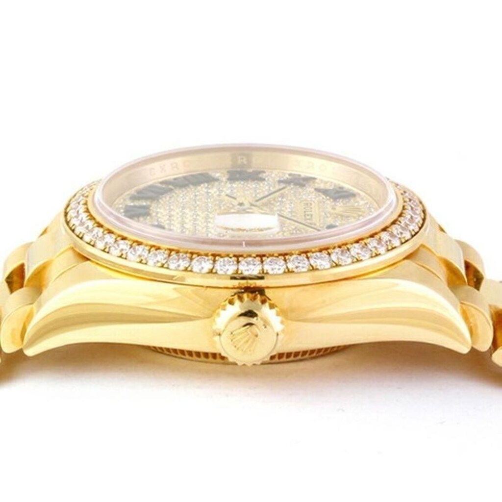 ‼İTHAL/SIFIR/Rolex Datejust,18KGold,44 Elmaslı Bezel,Pırlanta Kadran - 2