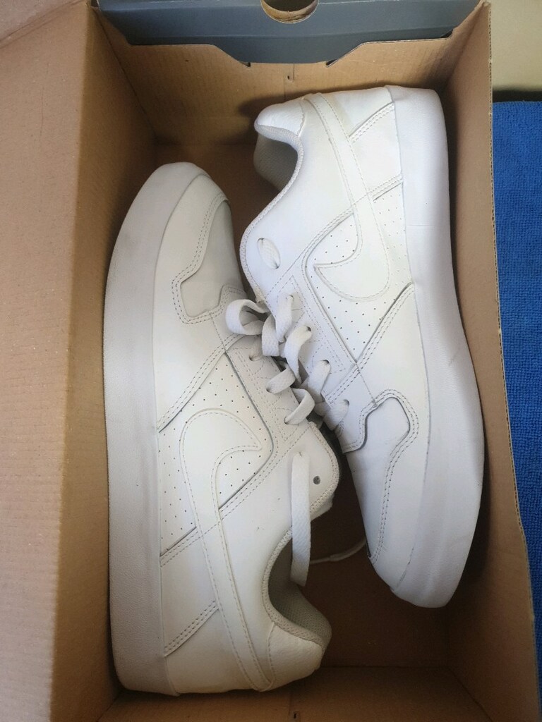 Nike SB Delta Force Vulc "Triple White" (Tam Beyaz) - 4