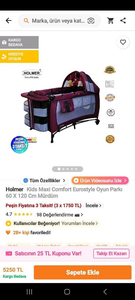 Yeni gibi park yatak - 10