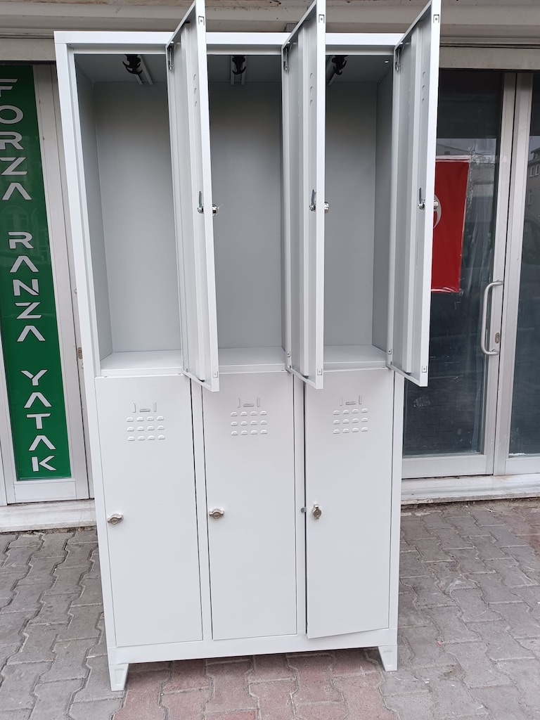 URETICI FIRMADAN TOPTAN PREKENDE 6 KISILIK METAL DOLAP - 2