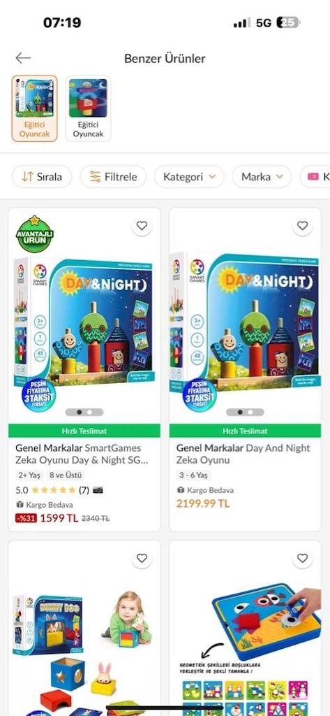 Zeka Oyunu Smart games Dey and Night 2-7yaş - 5
