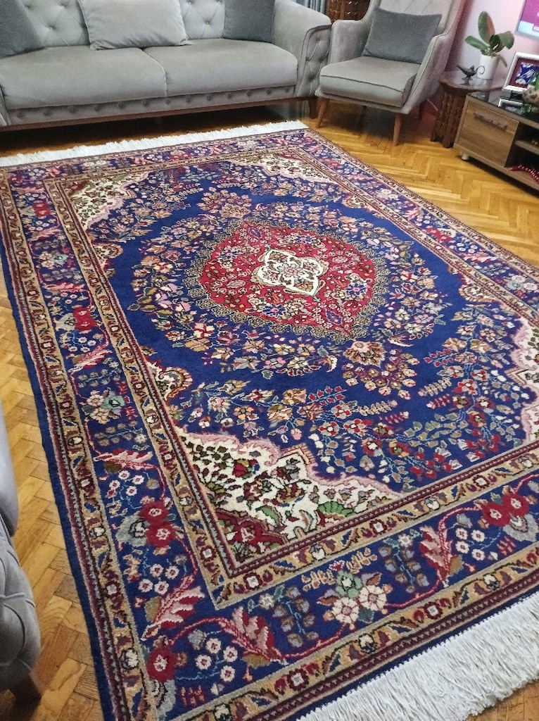 El dokuma iran halısı 6.35 m2 - 2