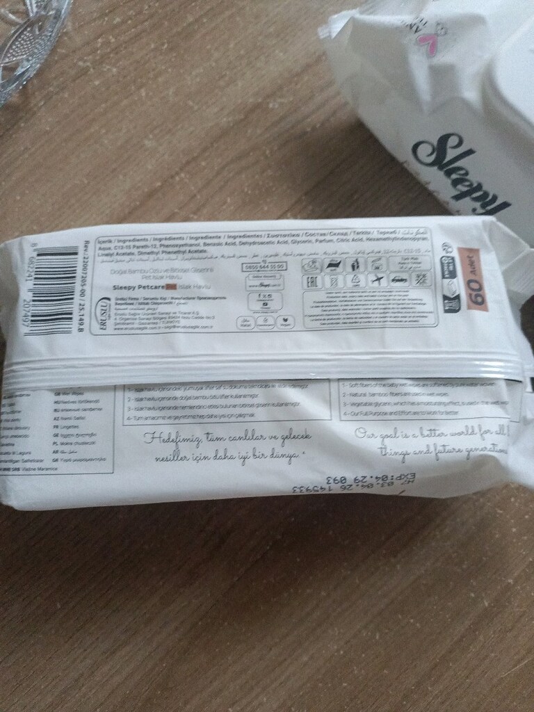 evcil hayvan ıslak havlu 3 paket 180 yaprak - 4