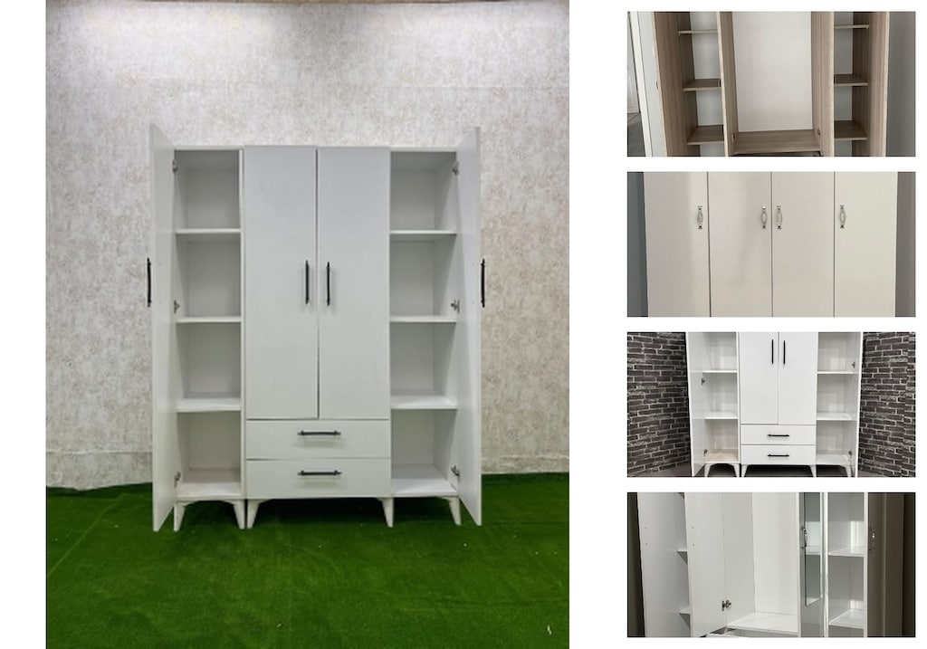 4 kapaklı elbise dolabı spucfmsgux - 3