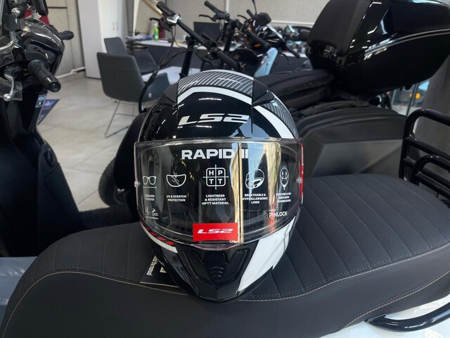 LS 2 RAPİD 2 KASK BEYAZ KIRMIZI MODELİ L BEDEN