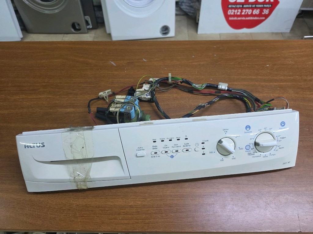 Altus 281 XY Çamaşır Makinesi Ön Kontrol Paneli ve Kablo Tesisatı - 7