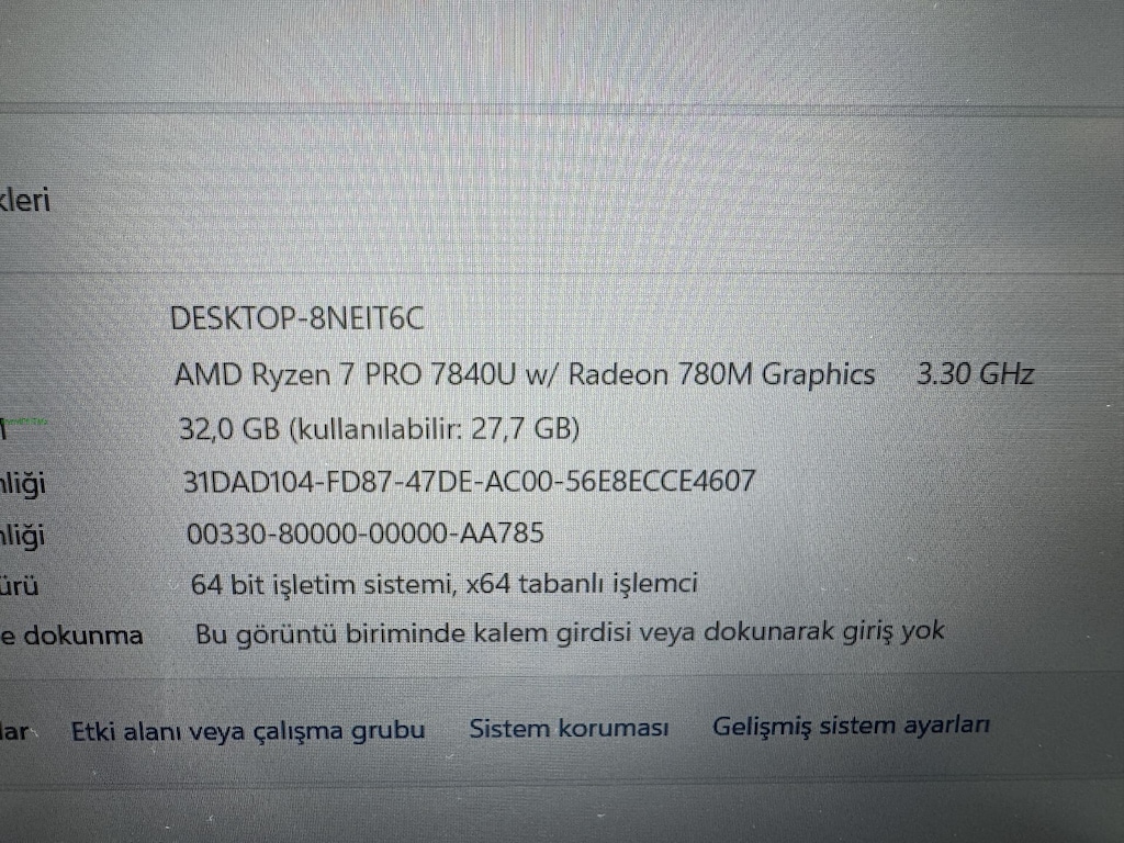 THİNKPAD P16S RYZEN 7 PRO 32 GB RAM 512 NVME - 3