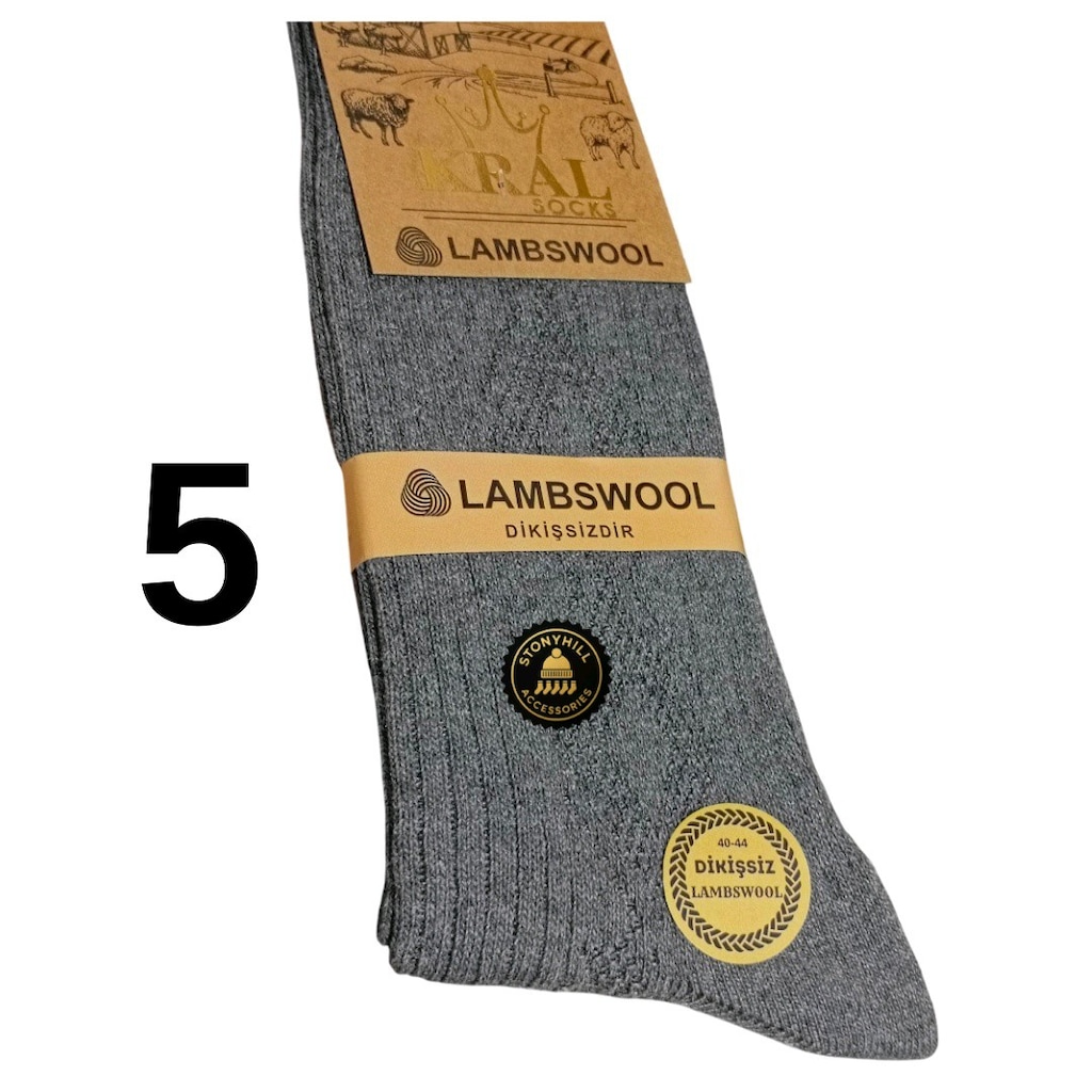 Toptan Çorap Lambswool Kışlık Premium Çorap - 8