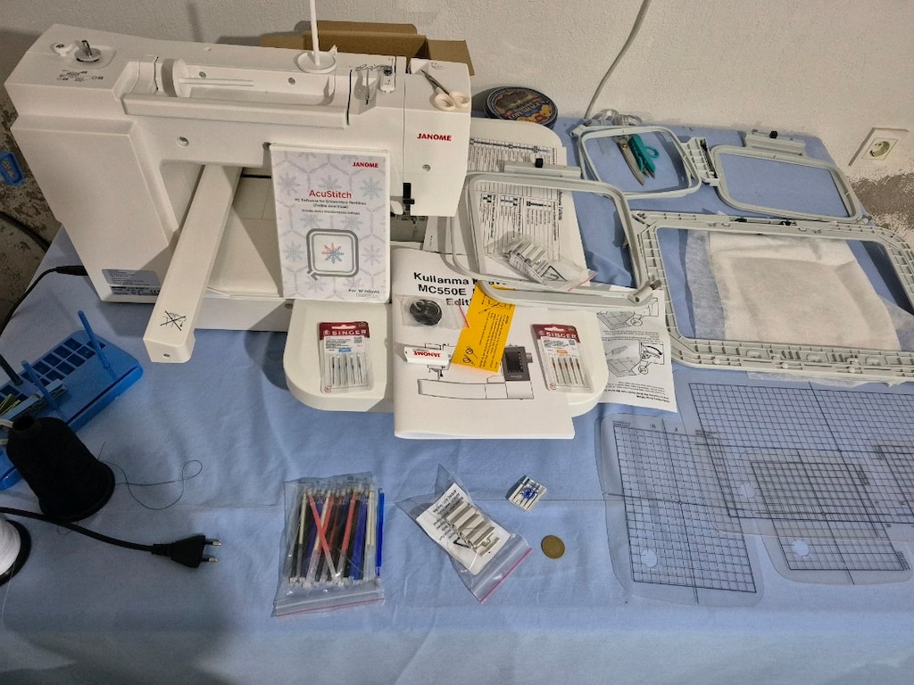 JANOME 550E sıfırdan farksız ekstralı