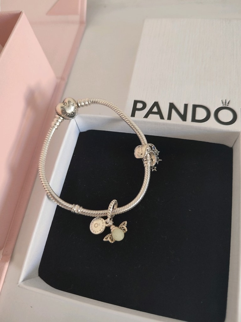 Pandora bileklik + 2 adet charm - 4