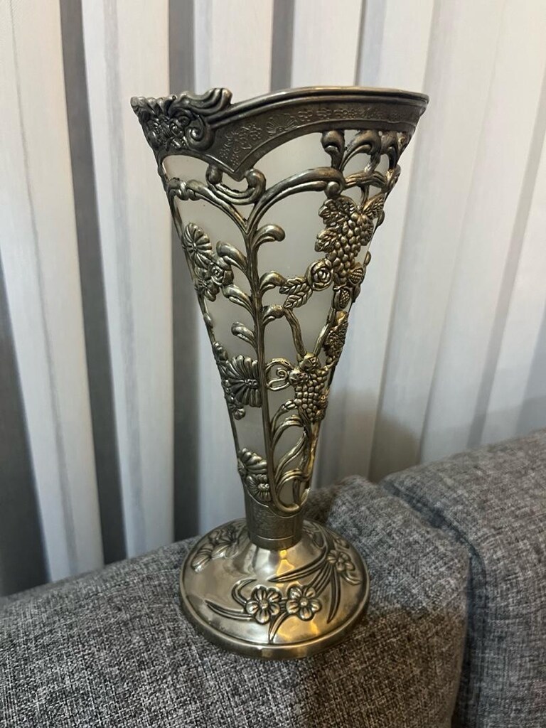 Alman gümüşü vazo - 6