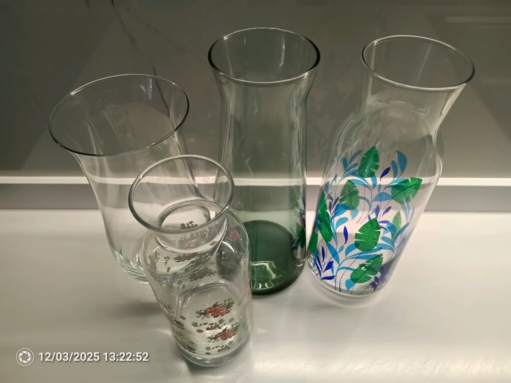4 adet cam sürahi. cam Karaf - 2