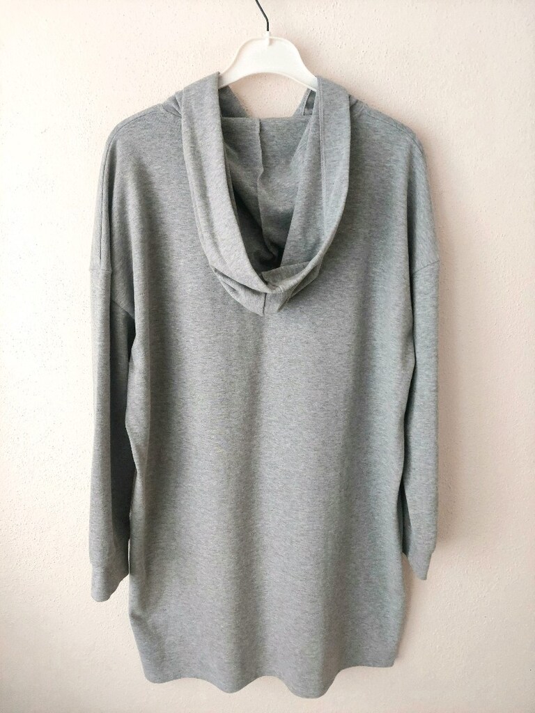 LCW Modest kapşonlu gri sweat tunik - 3