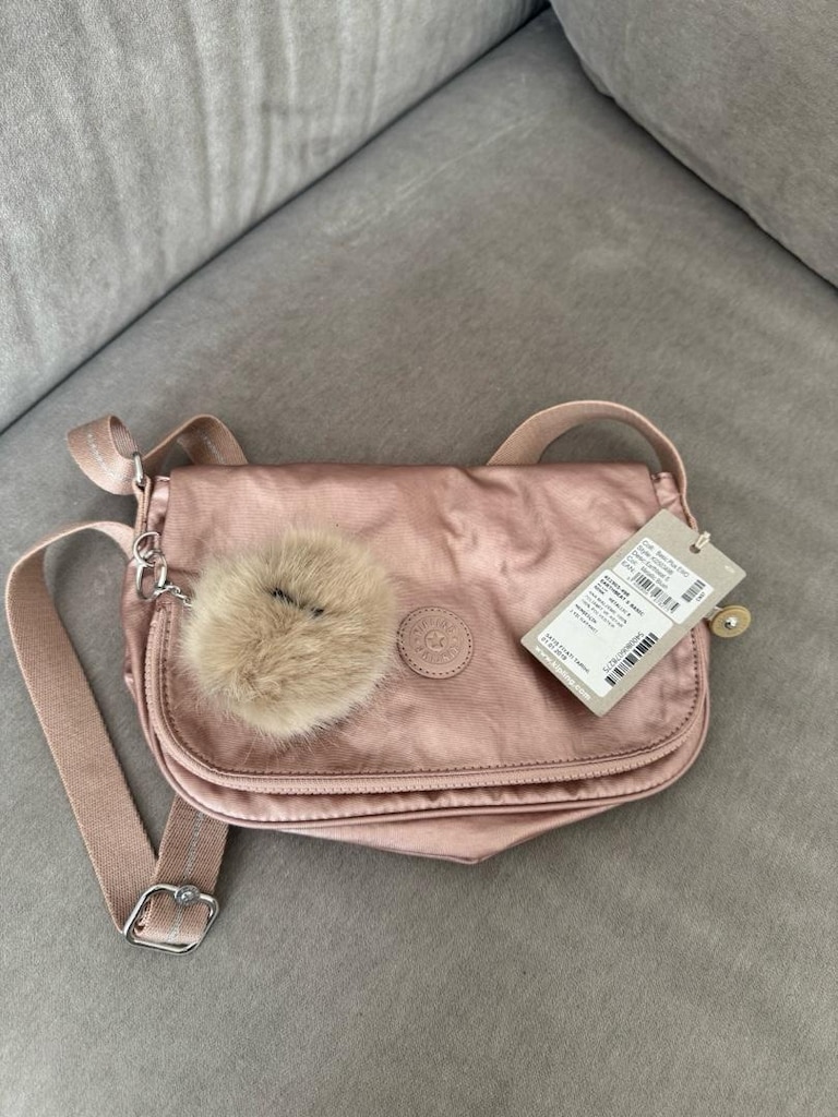 Kipling Earthbeat S mettalic blush omuz çantası sıfır