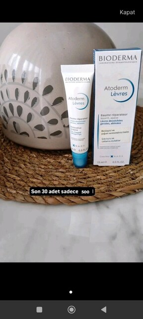 atoderm bioderma dudak bakım kremi