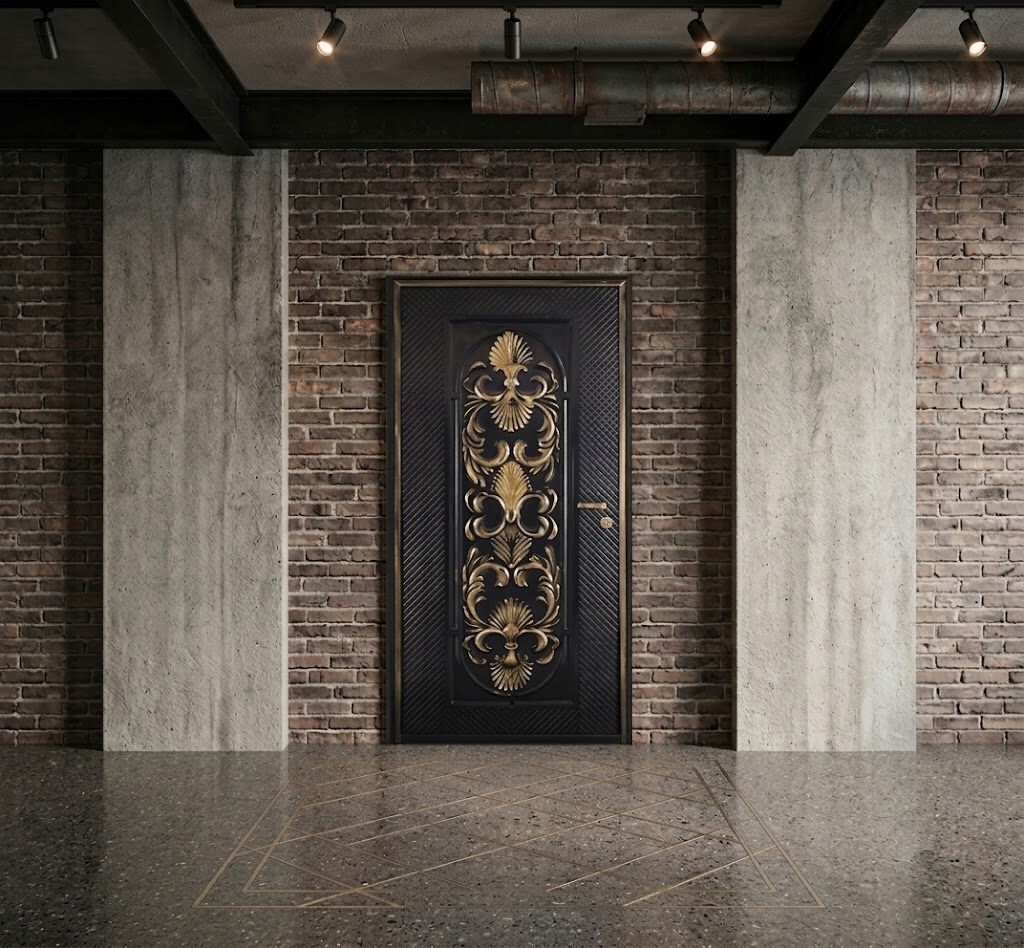 DEMİR KAPI - KÖMÜRLÜK KAPISI - FERFORJE DEPO KAPISI - 100x200cm - 3