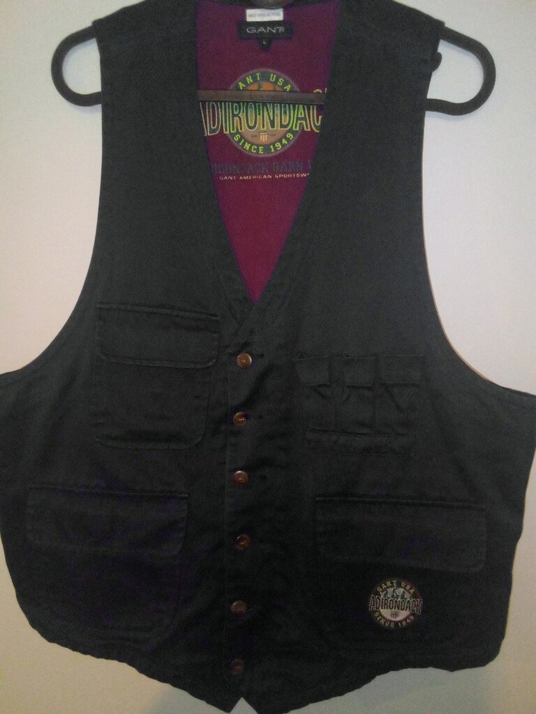 Gant kanvas vintage yelek Adirondac modeli L en 55 — görsel 3/15