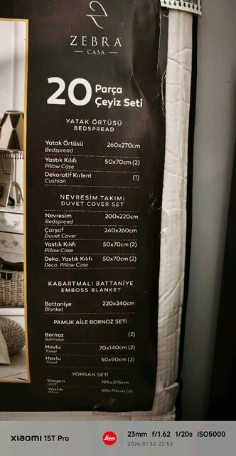 20 parça pike takımı sadece bornoz takımı