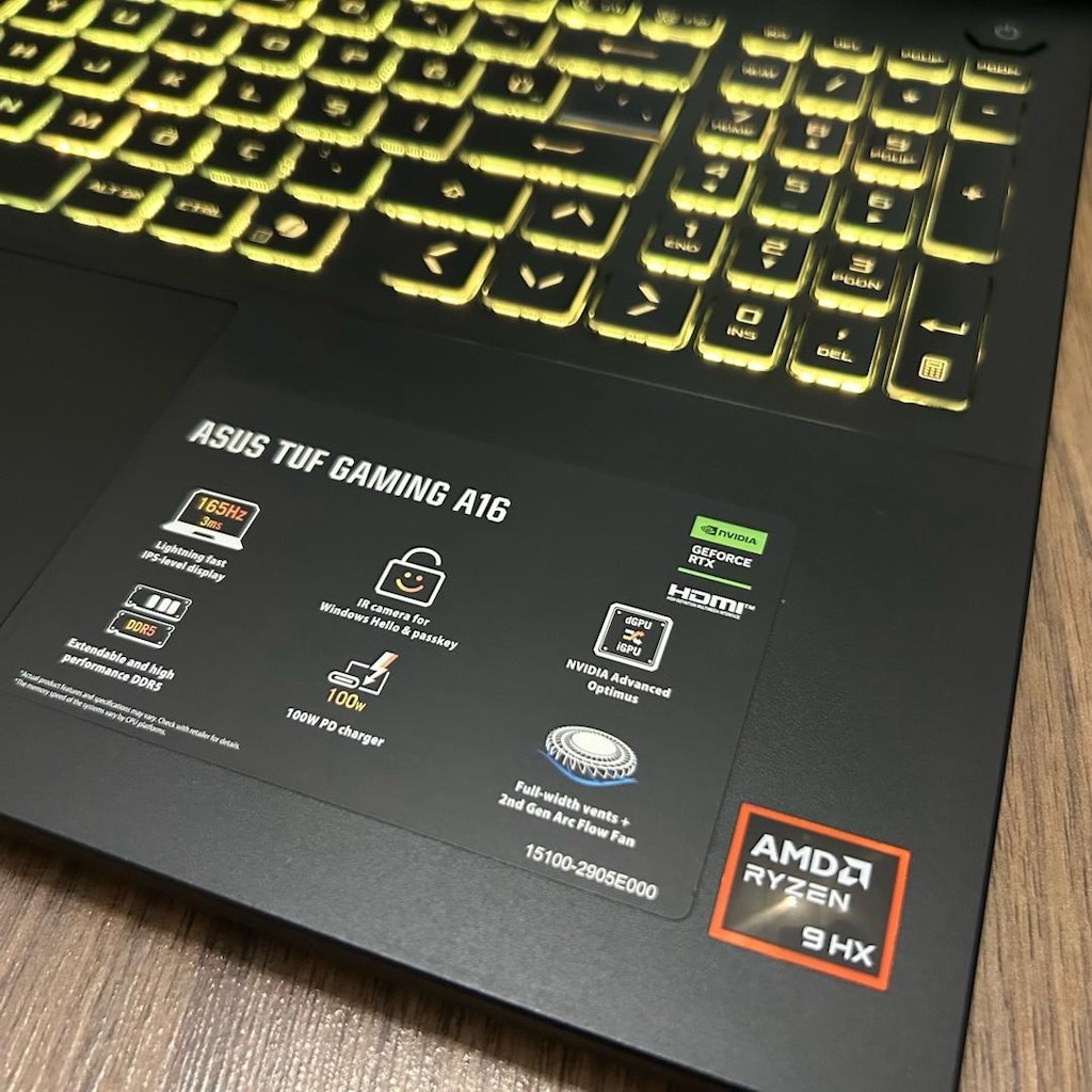RTX5060 Asus TUF Gaming Laptop Ryzen 9 8940HX / 22 Ay Garantili - 4