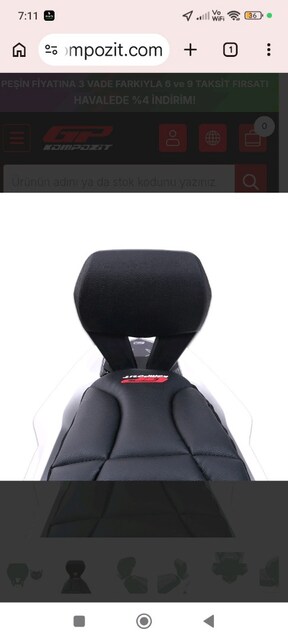 GP Kompozit sissy bar PCX