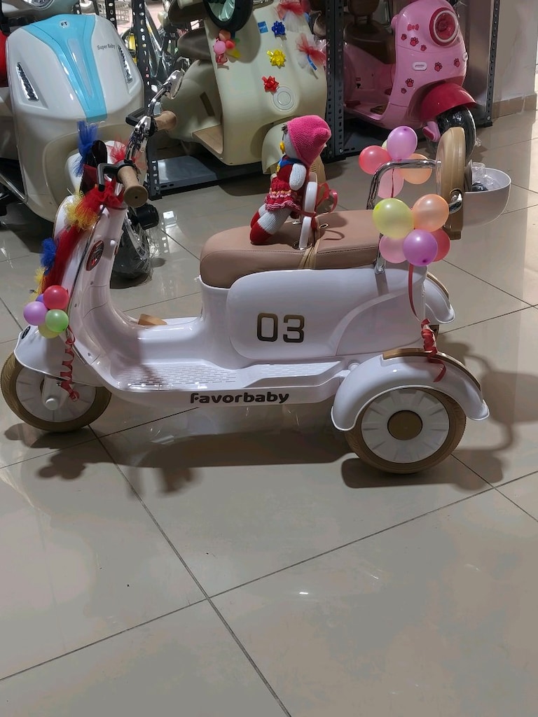 (YENİ ÜRÜN)2 KİŞİLİK VESPA KUMANDALI&MANUEL AKÜLÜ ARABA SCOOTER - 5