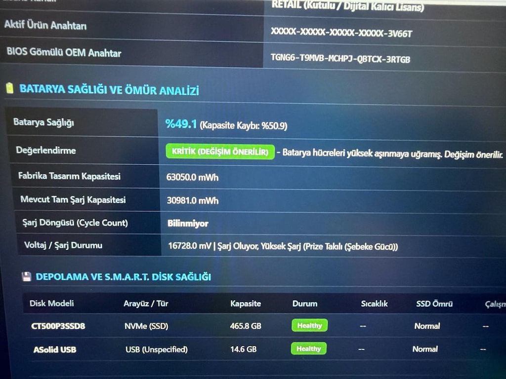 CASPER EXCALİBUR G880 KUTULU TEMİZ - 3