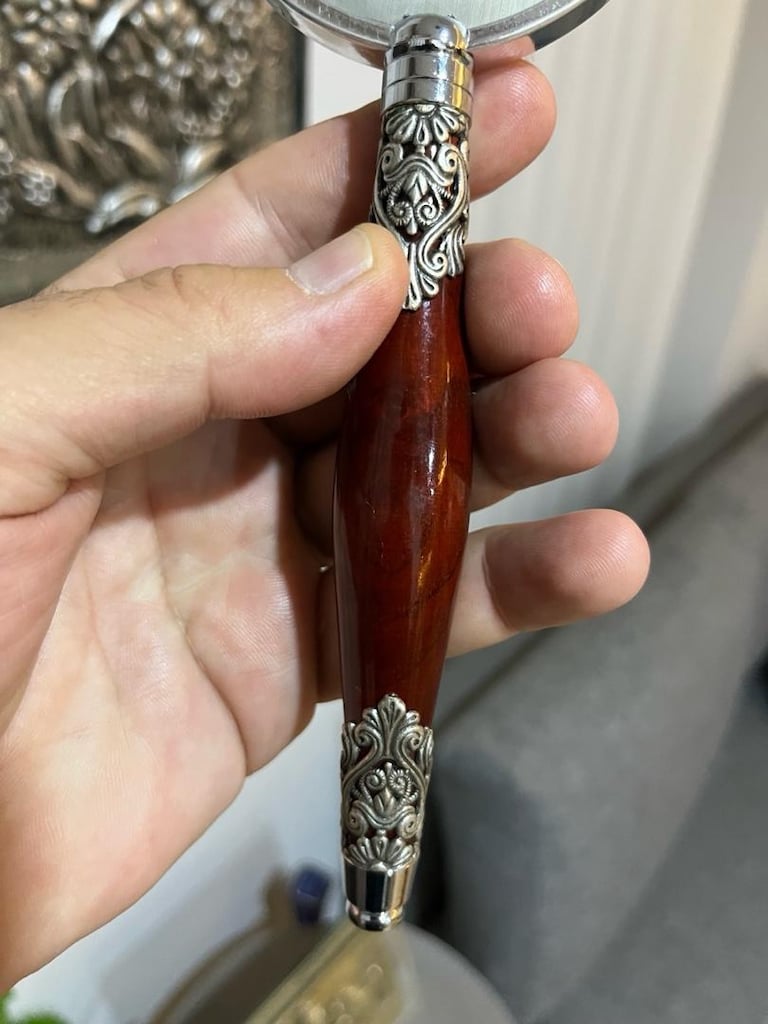 gümüş kaplama vintage fırça - 9