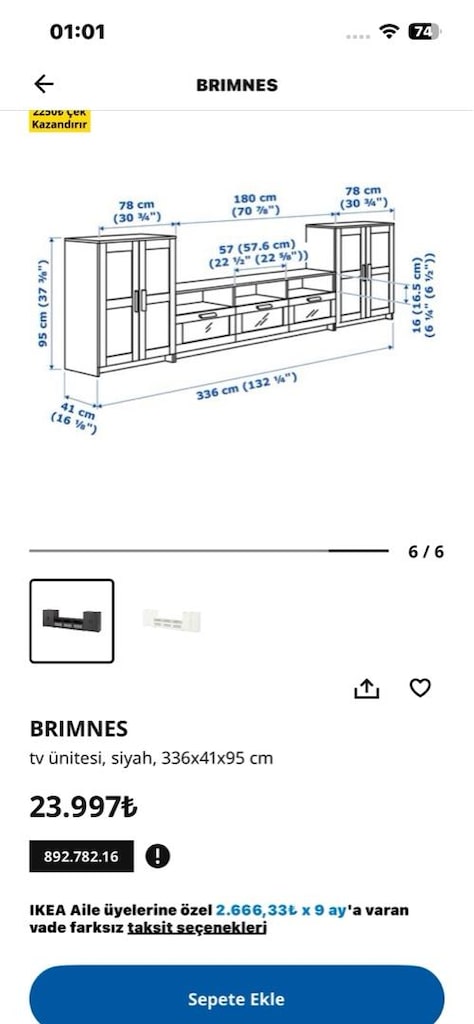 ikea tv ünitesi - 2