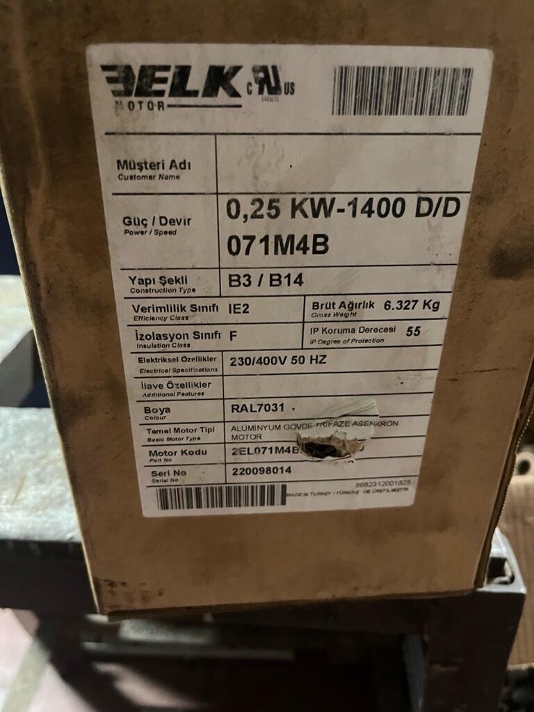 ELK elektrik motoru trifaze sıfır - 4