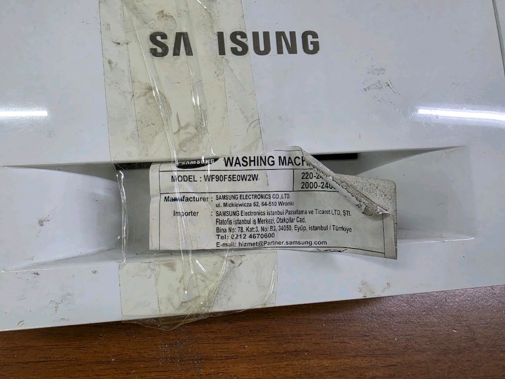 Samsung WF90F5E0W2W EcoBubble 9 kg Çamaşır Makinesi Ön Panel Kartı ve - 5
