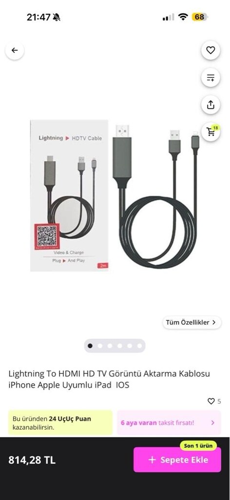 Apple IPad Lightning Hdtv Cable-Hdmı Dönüştürücü Kablo 2m - 2