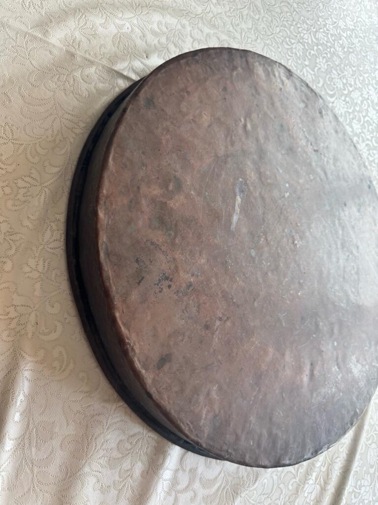 85 yıllık Antika Bakır Antakya Tepsisi - 5