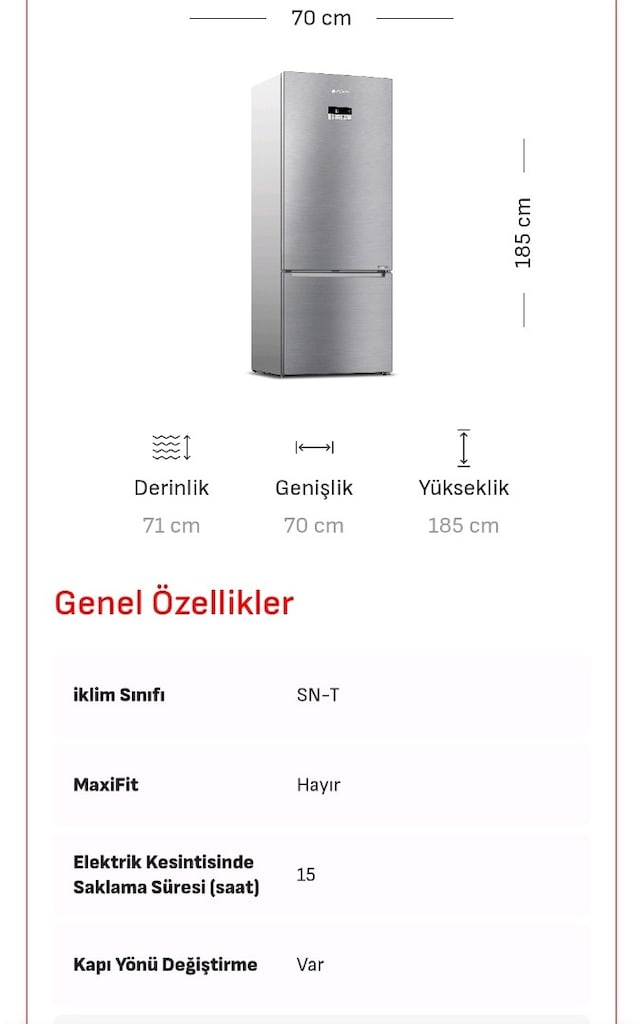 Arçelik 270531 EI Alttan Donduruculu Buzdolabı - 5