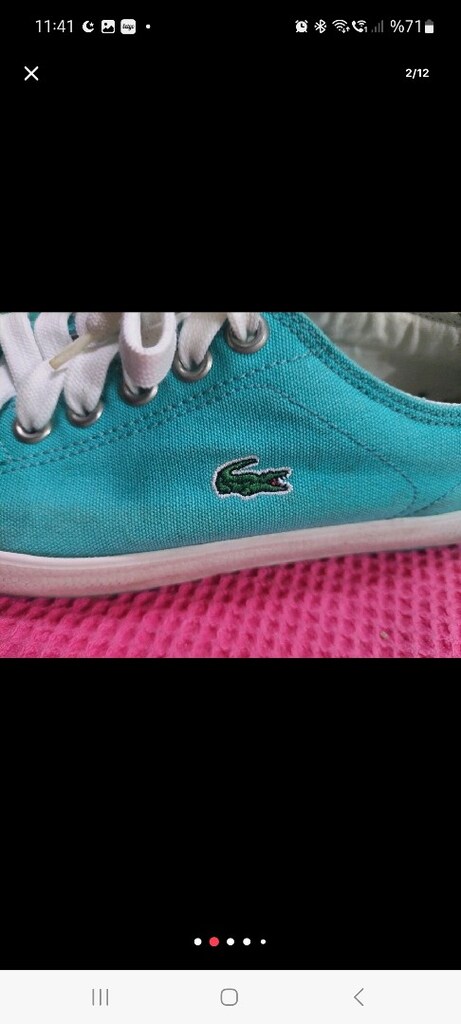 Lacoste spor ayakkabı. Converse tipi ayakkabı. 39 numara. - 2