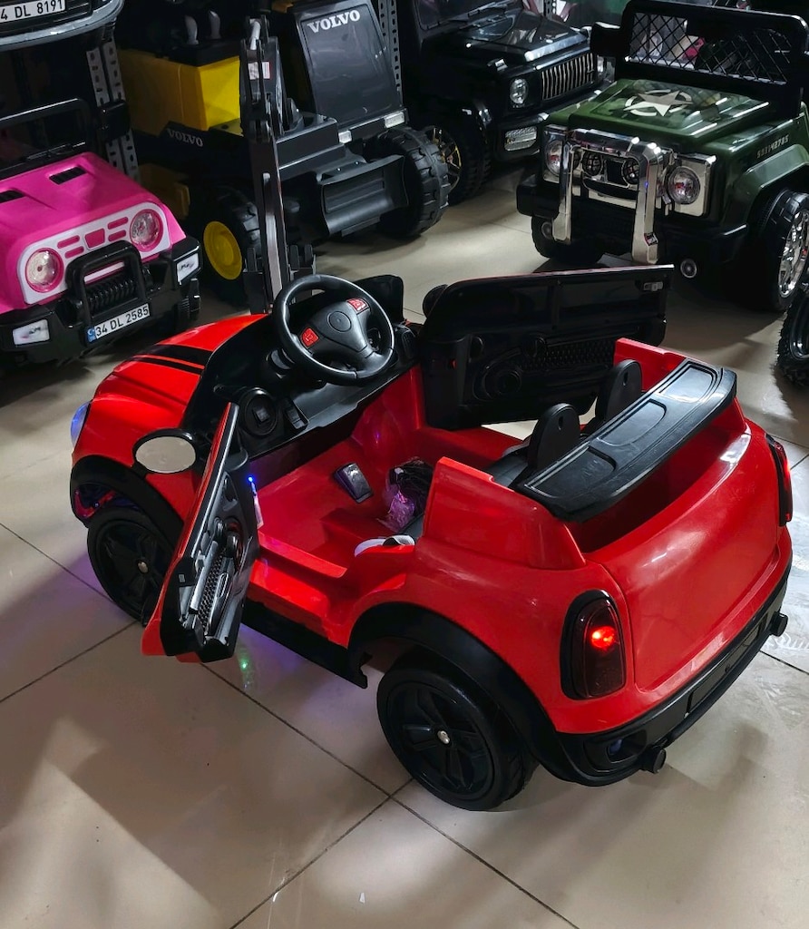 AnkaCar ÇOCUK OTO GALERİ 12+12 2 MOTOR 3 İLERİ KUMANDALI AKÜLÜ ARABA - 8