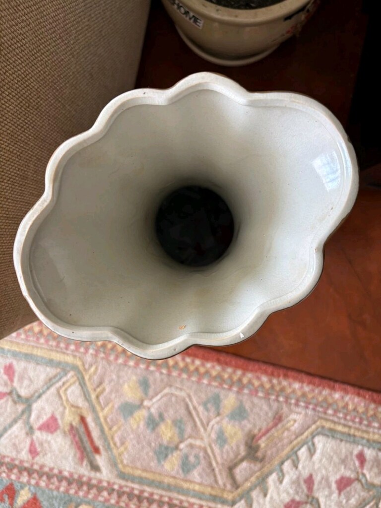 oval çok büyük el boyaması çin vazosu - 2