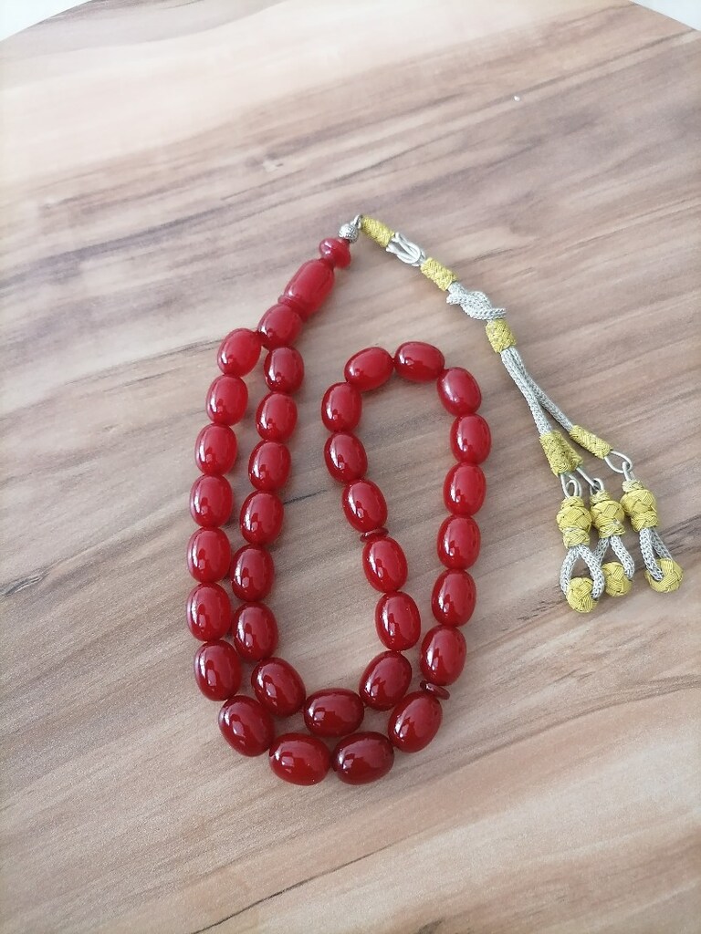 Sıkma Kehribar Tesbih - 2