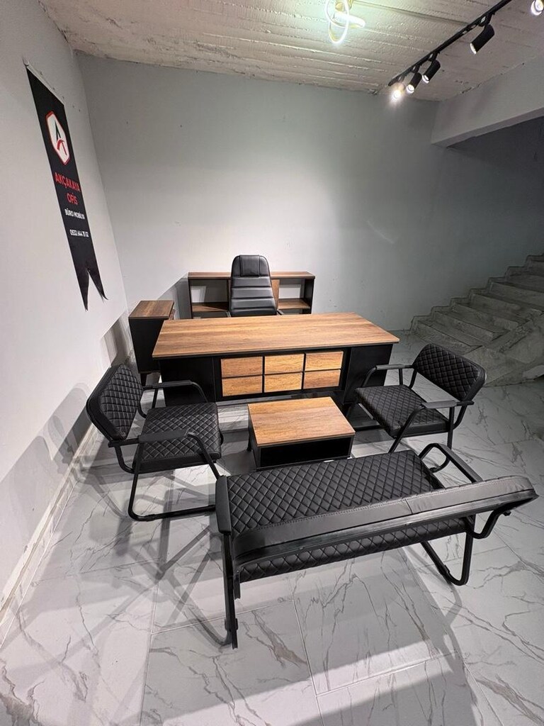 ZENA TAKIM OFİS MASASI MAKAM TAKIMI BÜRO MOBİLYASI - 4
