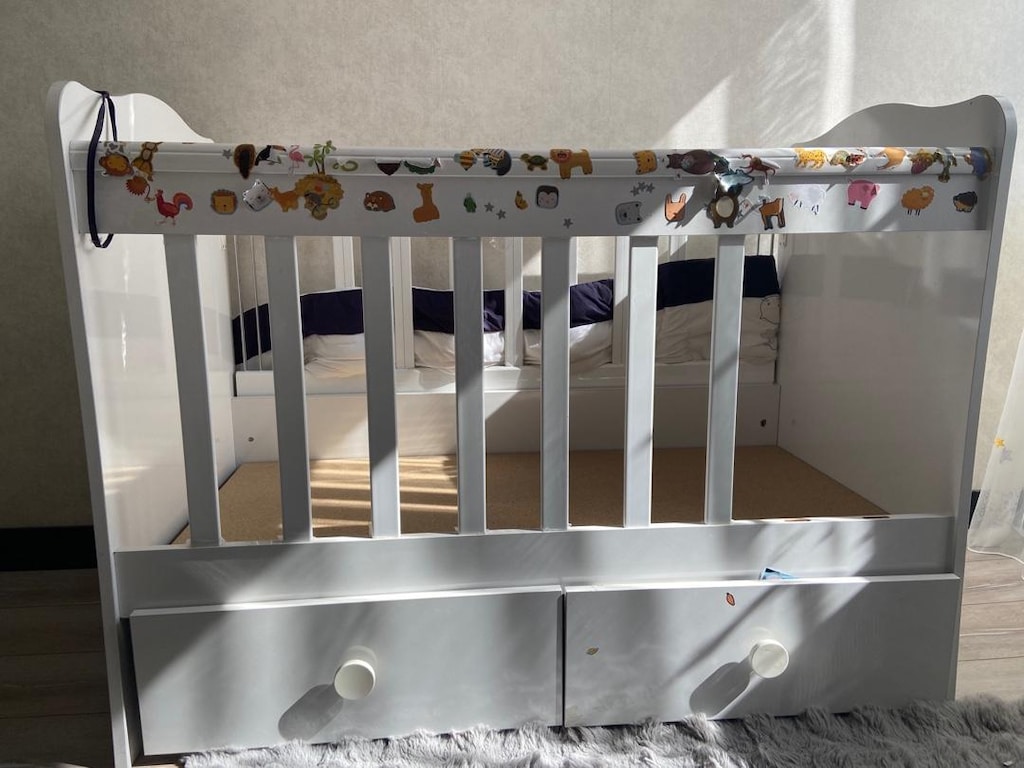 Bebek Karyolası+Bamboo Yatak - 5