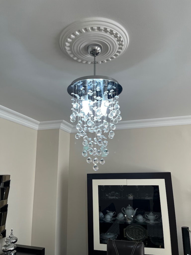 Kristal Taşlı Modern Avize - 2