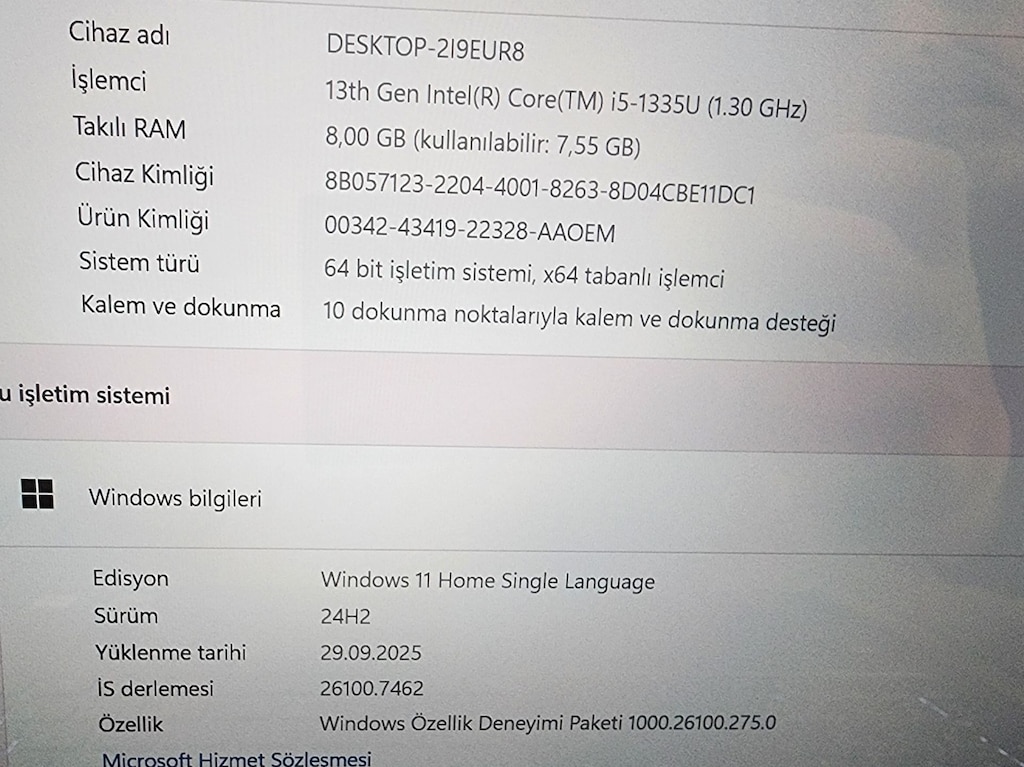 Lenovo Flex 5 / 13.Nesil İ5 / 16 İnç 2K Ekran / Dokunmatik - 6
