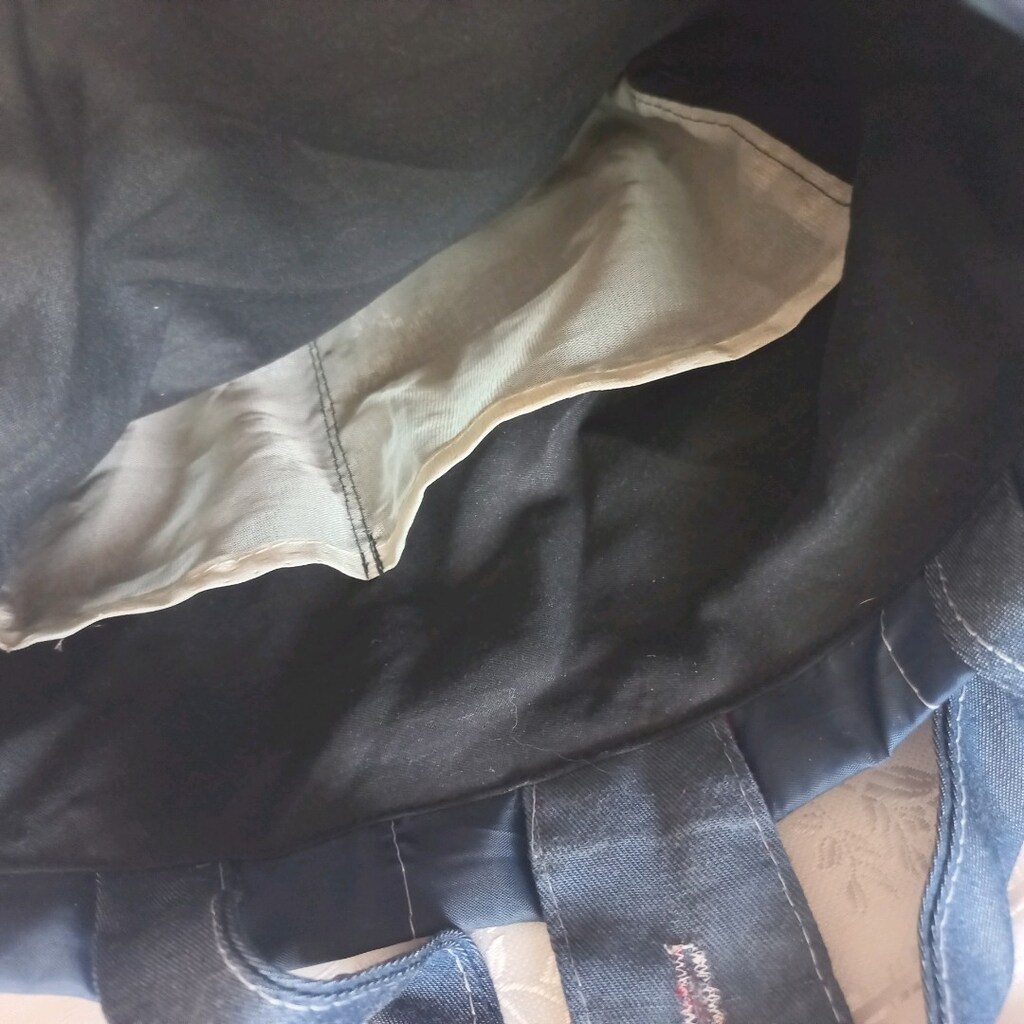 Askılı resim figürlü bez çanta. - 5