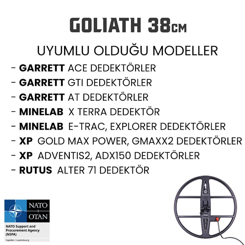Mars MD Goliath 15" En Geniş Kapsamlı Yuvarlak Arama Başlığı (38 c... - 2