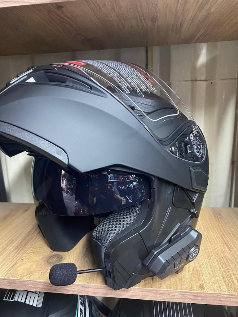Çene açılır kask +interkom - 3