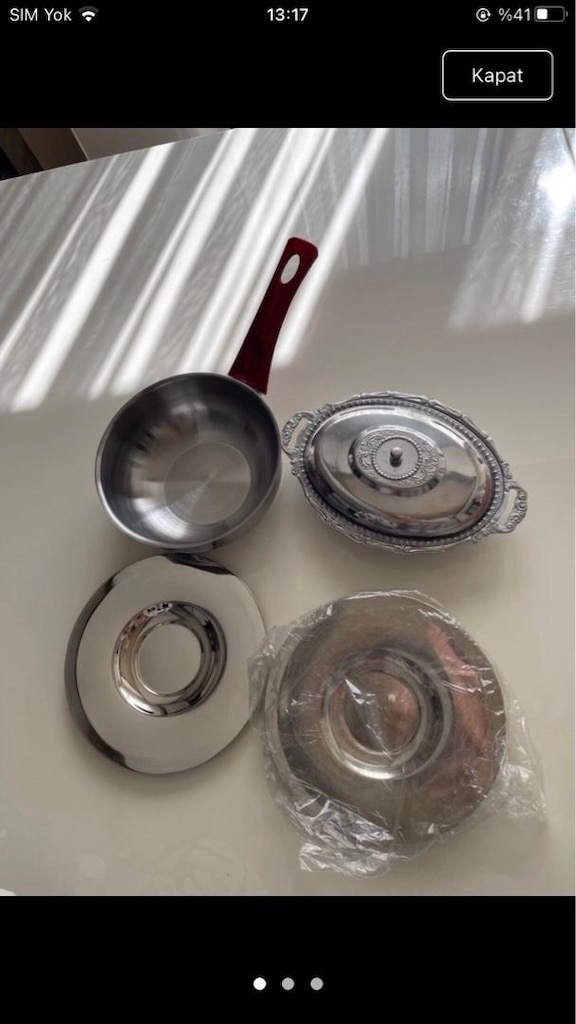 bir koli mutfak eşyaları - 19