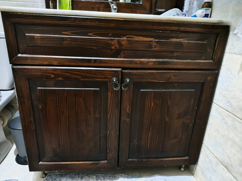 Aynalı Banyo dolabı , mermer lavabolu. - 3