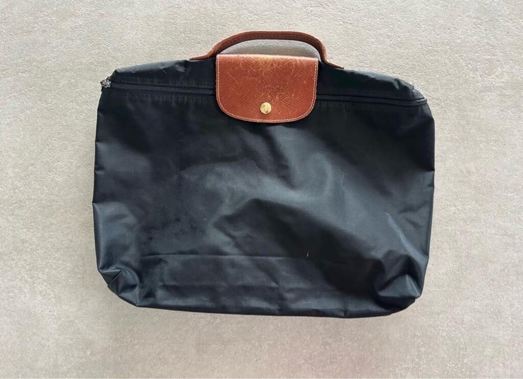 Longchamp siyah laptop çantası - 2