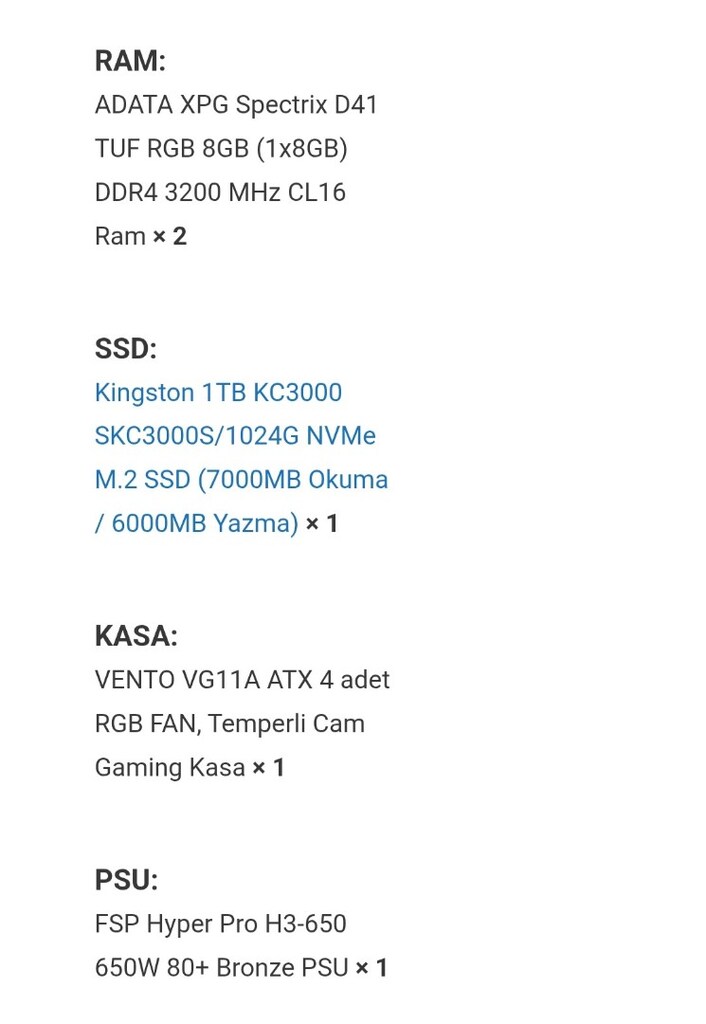 Oyun Bilgisayarı 3060Tİ - 7