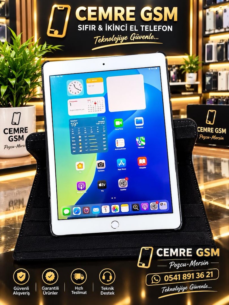 iPAD 7. NESİL 32 GB SİM KARTLI ORJINAL KILIF ŞARZ HEDİYEMİZ KAMPANYA - 2