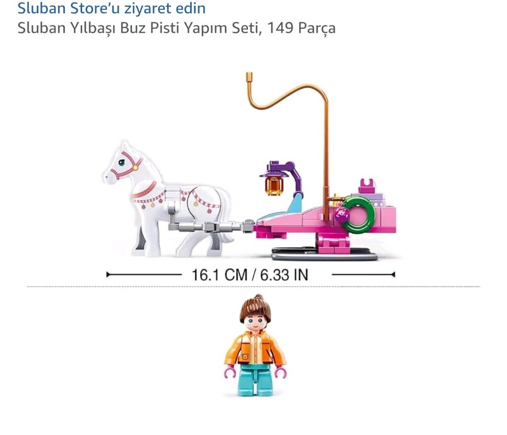 Sluban Yılbaşı Buz Pisti Yapım Seti, 149 Parça - 3